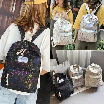 

Womens Oxford Vintage Backpack Rucksack Ladies Travel Shoulder School Bag