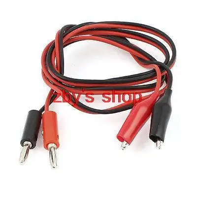 

Multimeters Electrical Double Alligator Clip to 2 Banana Plug Test Cable