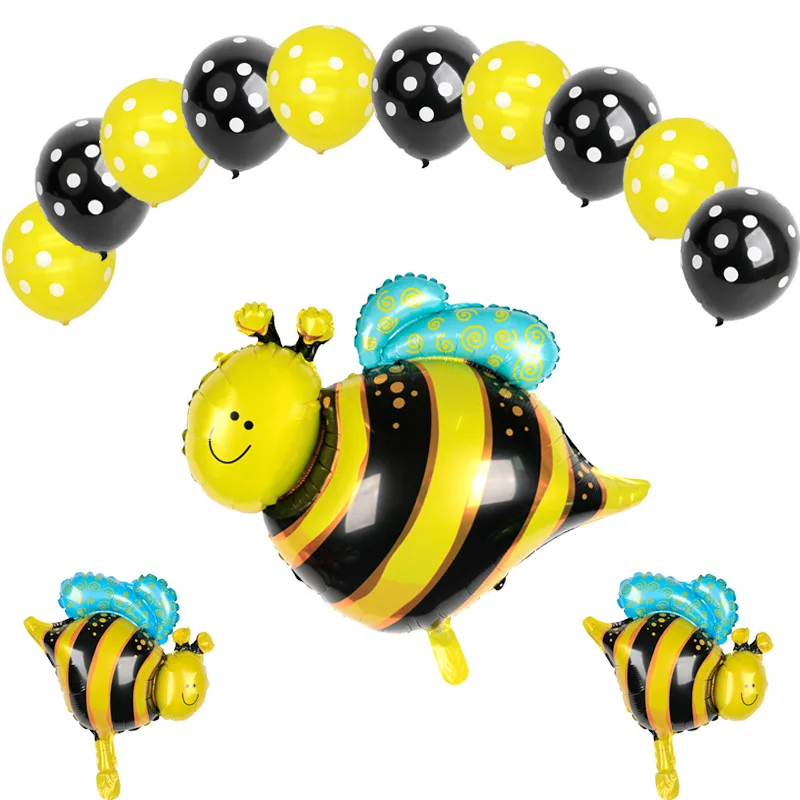 Bee Frog Ladybug Snail Aluminum Film Balloon Set Children's Toy Birthday Party Banquet Decoration