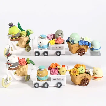 

Sumikko Gurashi Flower Delivery Mini PVC Figures Collectible Model Toys Dolls 6pcs/set