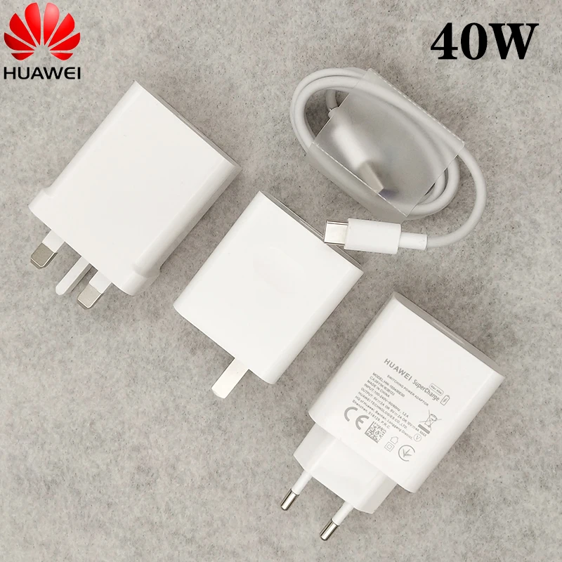 Быстрое зарядное устройство HUAWEI 10 В/4 а USB 3 1 5 А Type-C кабель для P30 P40 P20 Pro Mate 20 30 X RS Magic