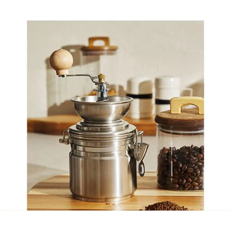 Molinillo Café Manual Acero Moledor Molienda Regulable By Hb