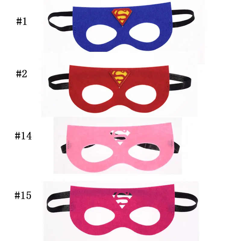 Superhero mask Cosplay Superman Batman Avengers Super Girl Princess Halloween Christmas kids Party Masquerade Costumes Masks