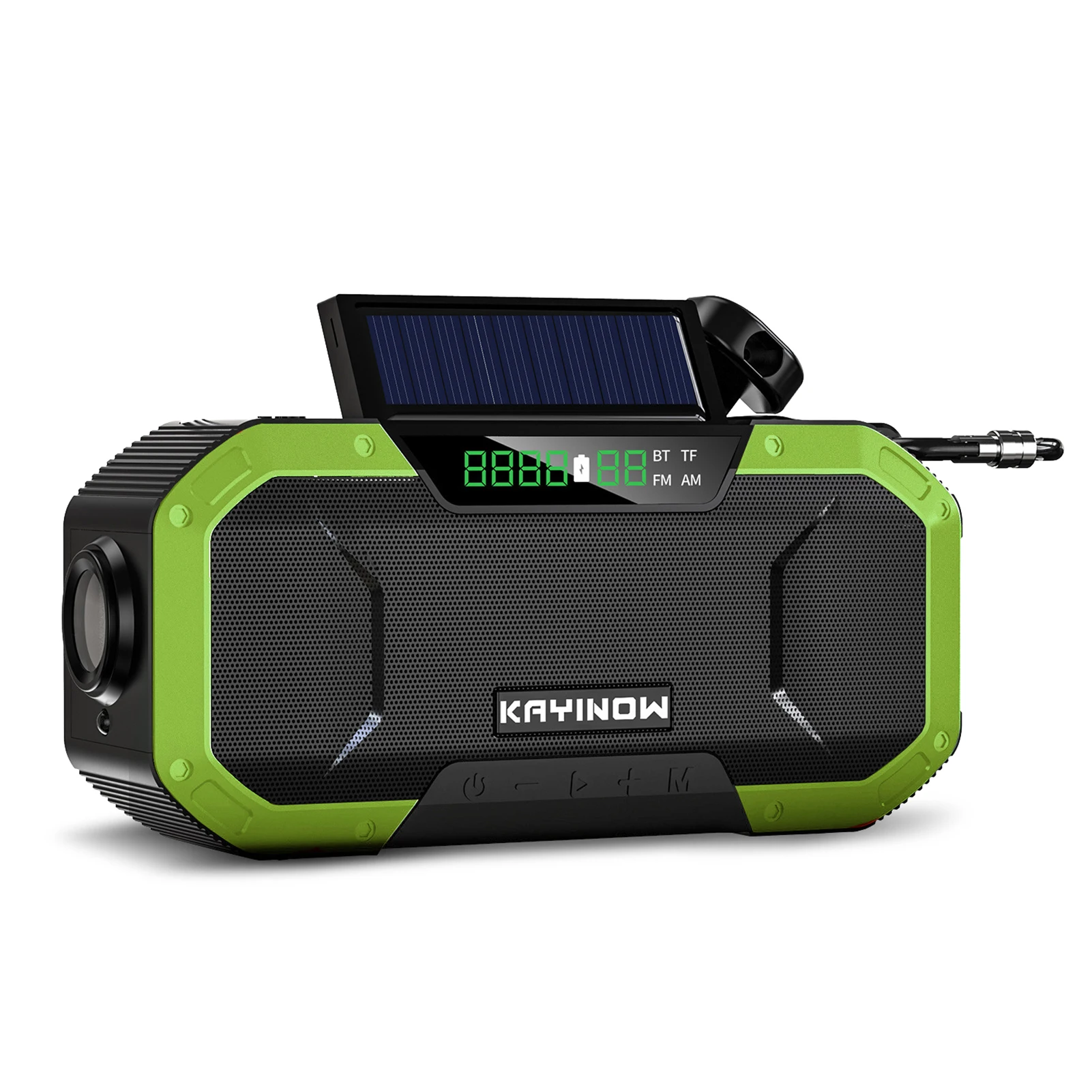 Cell Phone Charge 5000mah Solar/Self Powered AM/FM/NOAA Weather Radio Portable Wireless Speaker SOS Alarm for Home and Emergency LED Flashlight 2021 Upgraded TRIGOLDEN Emergency Crank Radio 