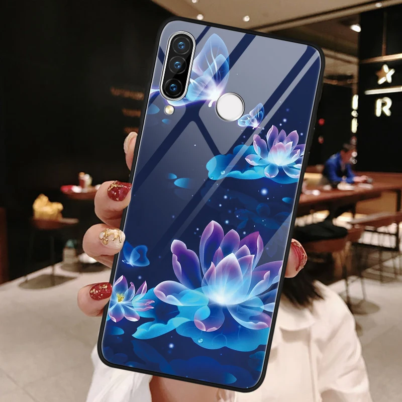 zihehua Чехол для huawei Honor View 9 10 20 Lite 8X 9X 7A Pro, роскошный чехол из закаленного стекла для huawei Nova 3 3i 4 4e 5 5i Pro, защита - Цвет: zihehua