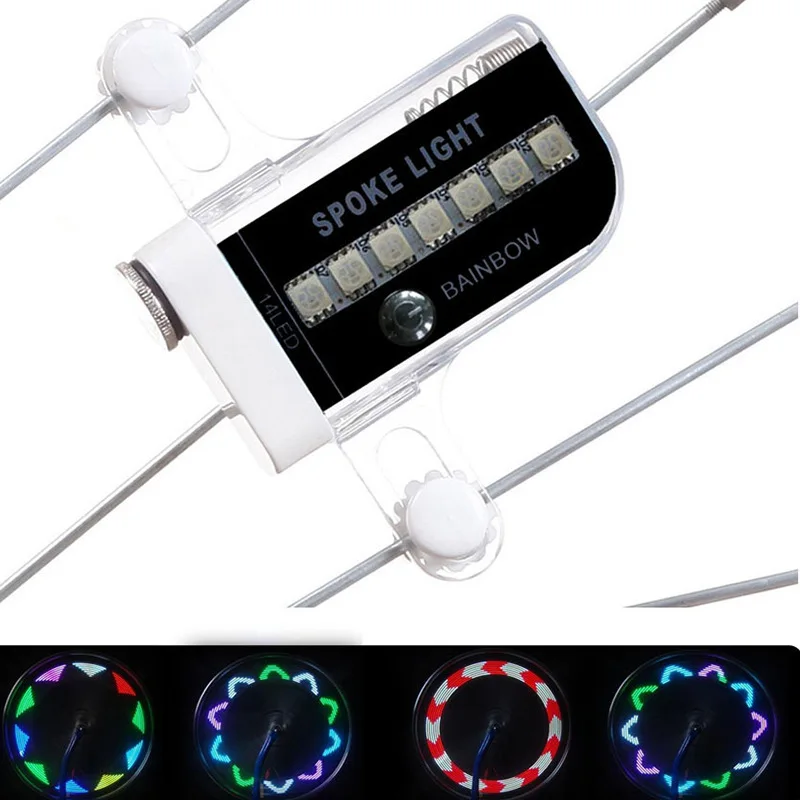 Велосипедный визуПредупреждение ющий трендовый светильник 14 RGB цветные