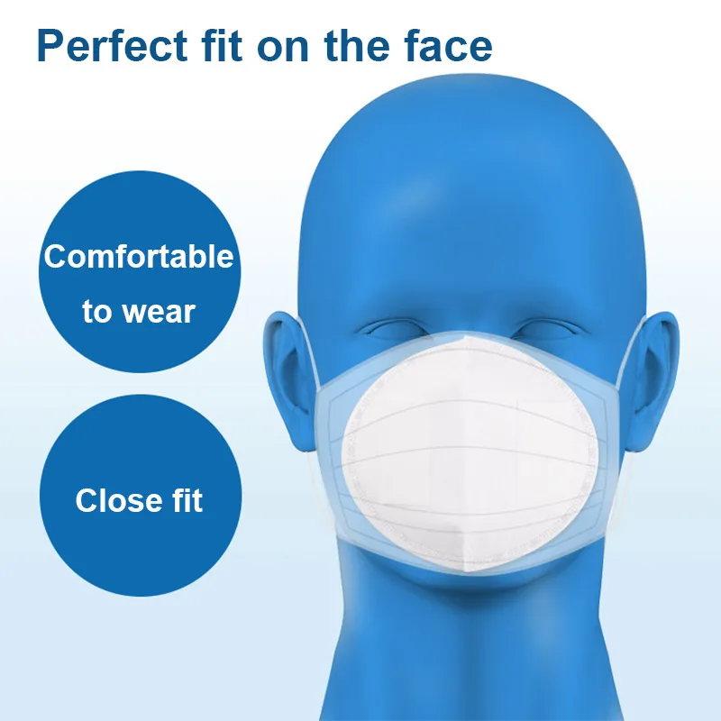 

50Pcs/Box Disposable Non-Woven Mask Filters 3 Layers Dust-Proof Splash Filter for Mask AS99