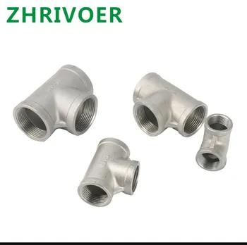 

1Pcs SS Tee 304 Stainless Steel Pipe Elbow Type 3 Way Female Thread Fitting Coyote Gear