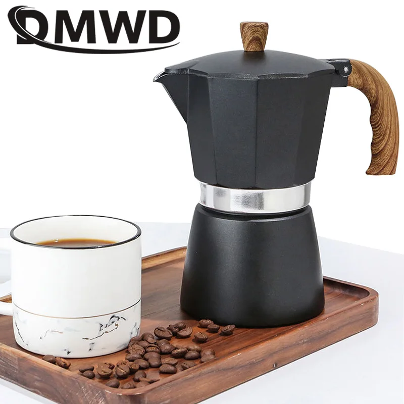 DMWD 150 мл/300 мл Мока латте эспрессо Перколятор варочная Кофеварка кофейник