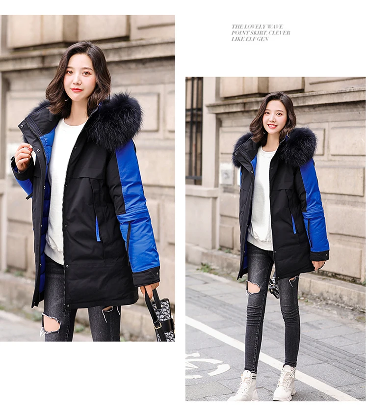 Корейская женская парка, Mujer,, зимняя парка, Женская парка с меховым воротником, верхняя одежда, куртка, пальто, Femme, 5XL, большие размеры, пальто для женщин