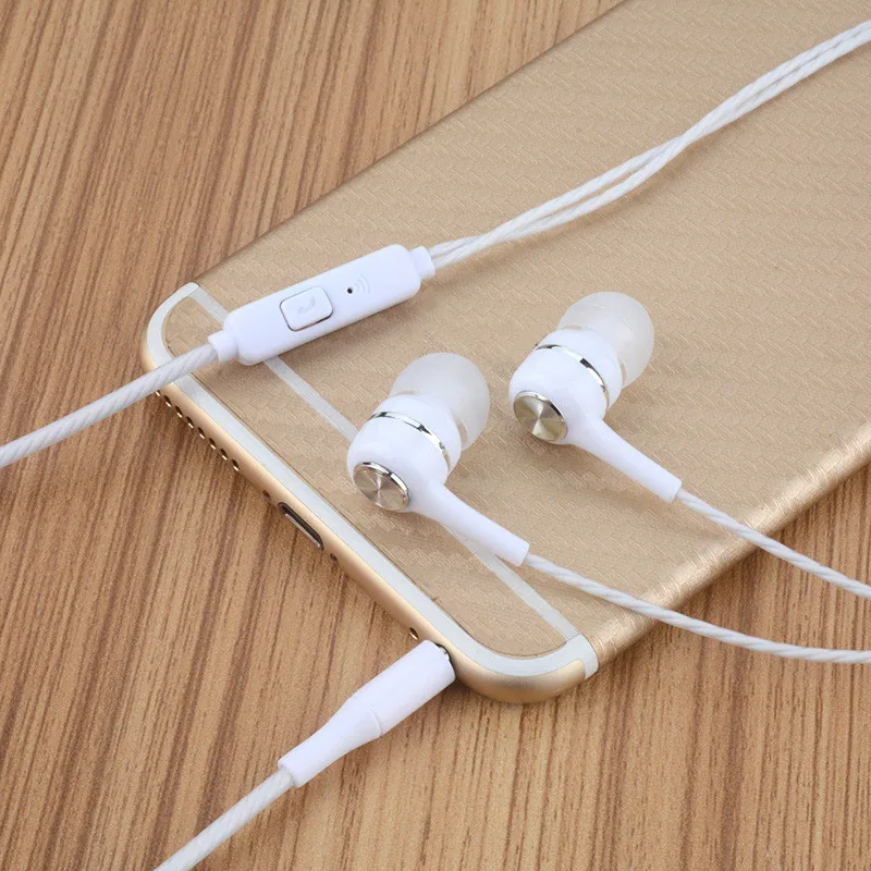 2019 New Sport Earphone wholesale Wired Super Bass 3.5mm Crack Colorful Headset Earbud with Microphone Hands Free for Xiaomi