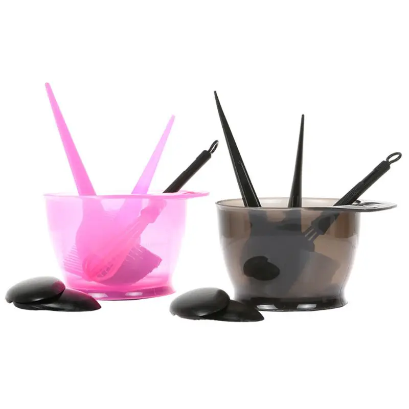 

5pcs/set Hair Coloring Dyeing Kit Color Brush Comb Mixing Bowl Stir Bar Ear Covers Salon Tint Tool