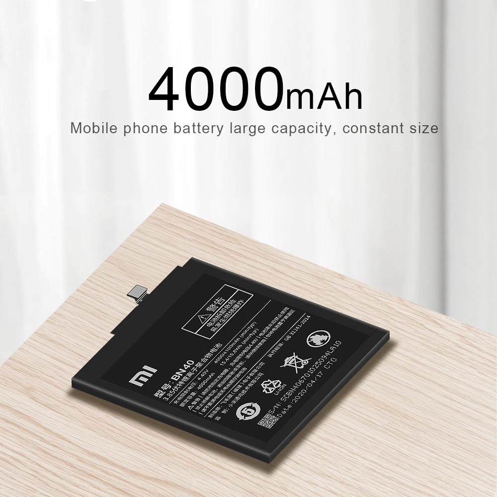 Оригинальный аккумулятор Xiao Mi BN40 4100 мАч для Xiaomi Redmi 4 Pro Prime 3G RAM 32G ROM Edition сменные