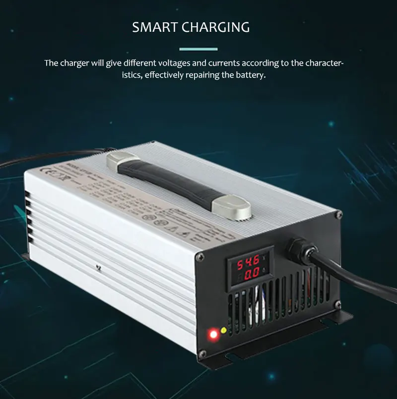 ESHION зарядное устройство для электромобиля для 14,6 V 12,6 V 16,8 V 12V 50A автомобильное зарядное устройство Макс 1200W электронное зарядное устройство для автомобиля