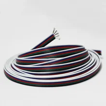 10 м/лот 2468 22awg 2 pin Луженая бескислородная медь красный черный провод в оплетке из ПВХ кабель 22 awg многожильный провод светодиодный электронный провод