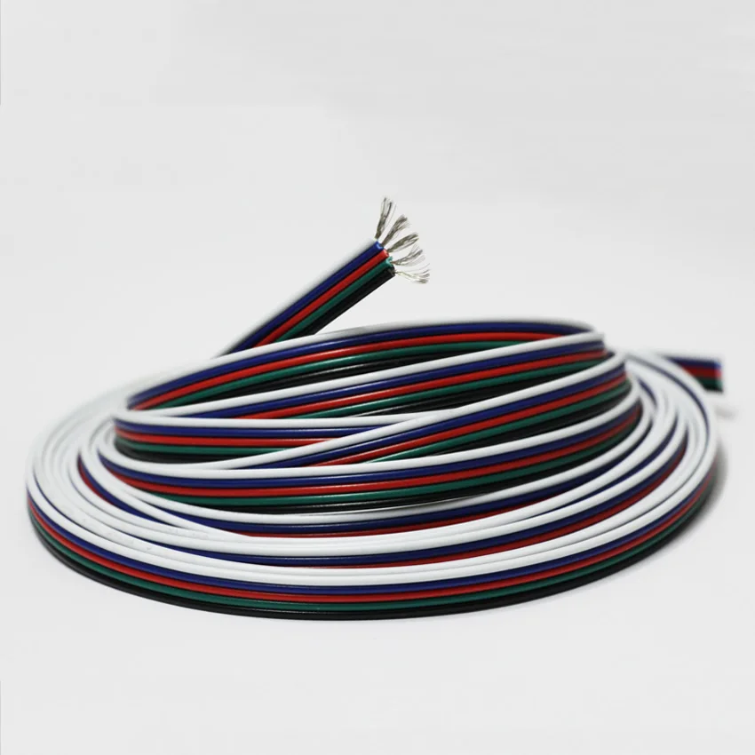 10 м/лот 2468 22awg 2 pin Луженая бескислородная медь красный черный провод в оплетке из