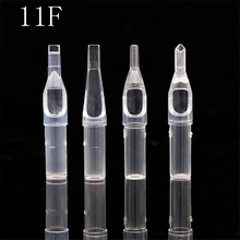 PEPAX 100 шт Ассорти Размер татуировки наконечники трубы 11F наконечники для иглы татуировки круглые алмазные плоские/Magnum стерилизованные наконечники ручки поставка