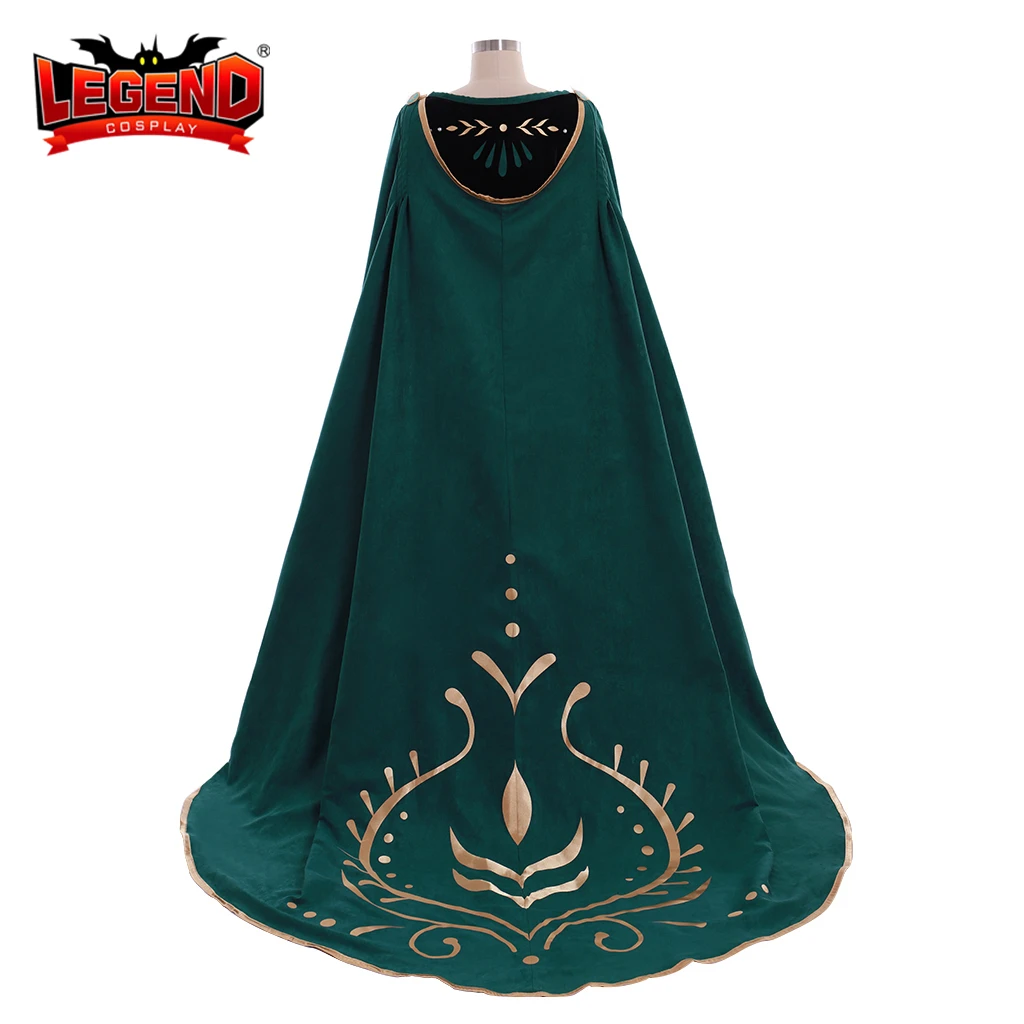 

Cosplaylegend Anna cosplay costume dress outfit adult custom made dark green