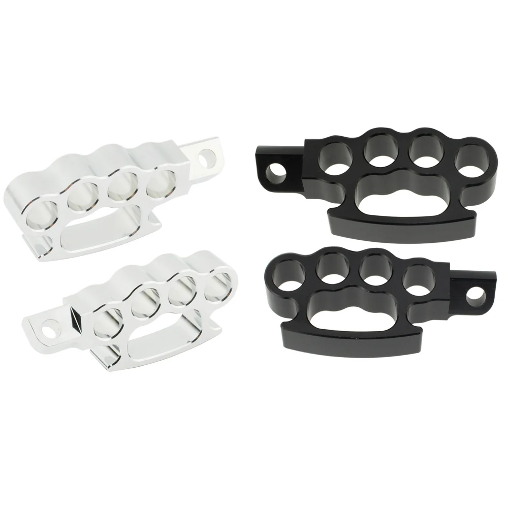 Universals Aluminum Flying Knuckle Footpegs Footrests Pedal For Harley