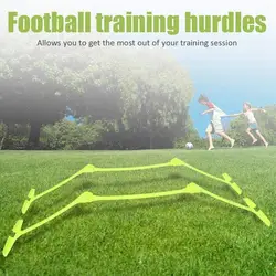 5pcs Football Training Hurdles Soccer Agility Speed Sports Training Equipments Hurdles Aids Barrier Adjustable Height Train B6r2