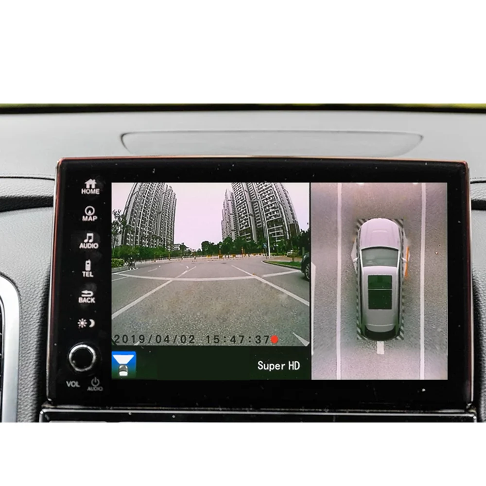 Система наблюдения Smartour 3D HD с объемным обзором автомобильные камеры панорамным
