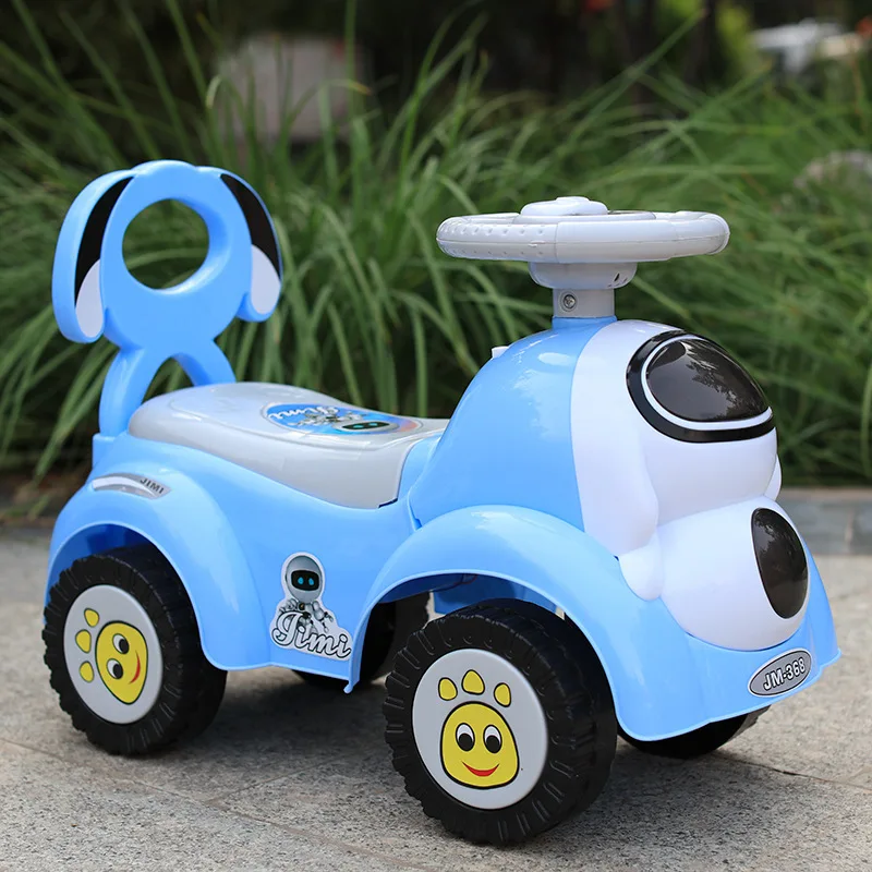 Детские качели автомобиль От 1 до 3 лет ребенка сокровище музыка Luge младенцев шаг четыре колеса скутер коляска