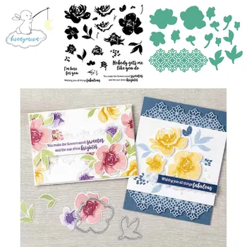 

CH FABULOUS FLORALS Metal Cutting Dies and Stamps Stencil for DIY Scrapbooking Paper/photo Cards Embossing Dies