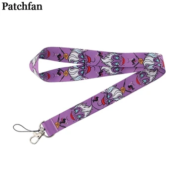 

20pcs/lot Patchfan octopus Lanyards neck strap fabric badge phone holders necklace for keys badge holders webbing ribbon A2361