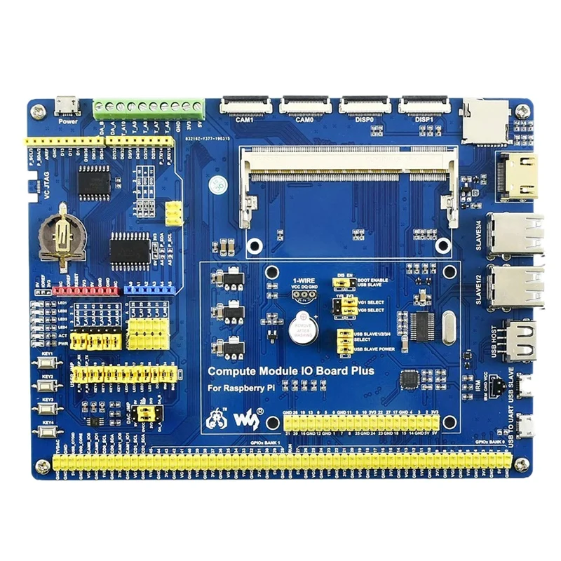 Waveshare для Raspberry Pi Compute Module 3 16GB комплект разработки тип a CM3 IO Плата DS18B20 ИК пульт