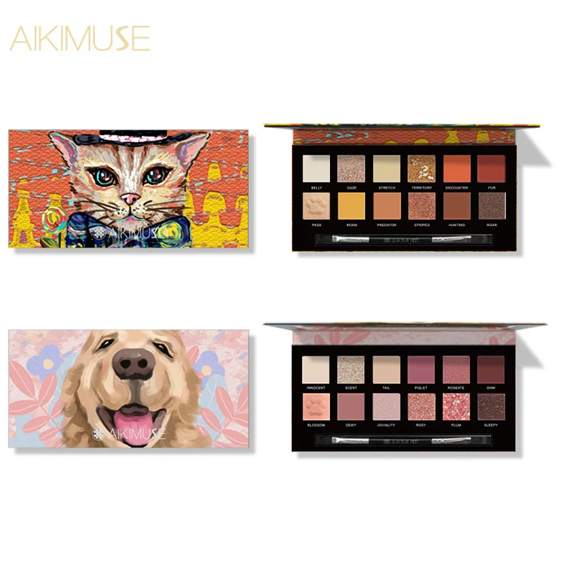 

NEW Glitter 12 Colors Eye Shadow Palette Pigment Waterproof Matte Eye Makeup Tool ZG88