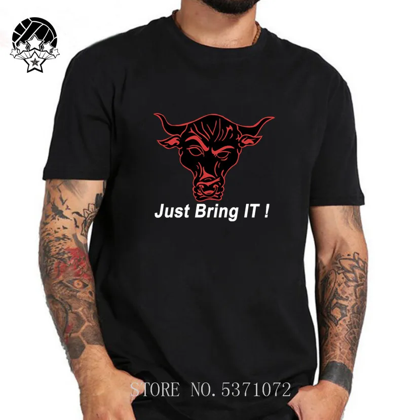 Молодежные футболки 2019 новый дизайн Дуэйн Джонсон The Rock Brahma Bull Just Bring It мужские с