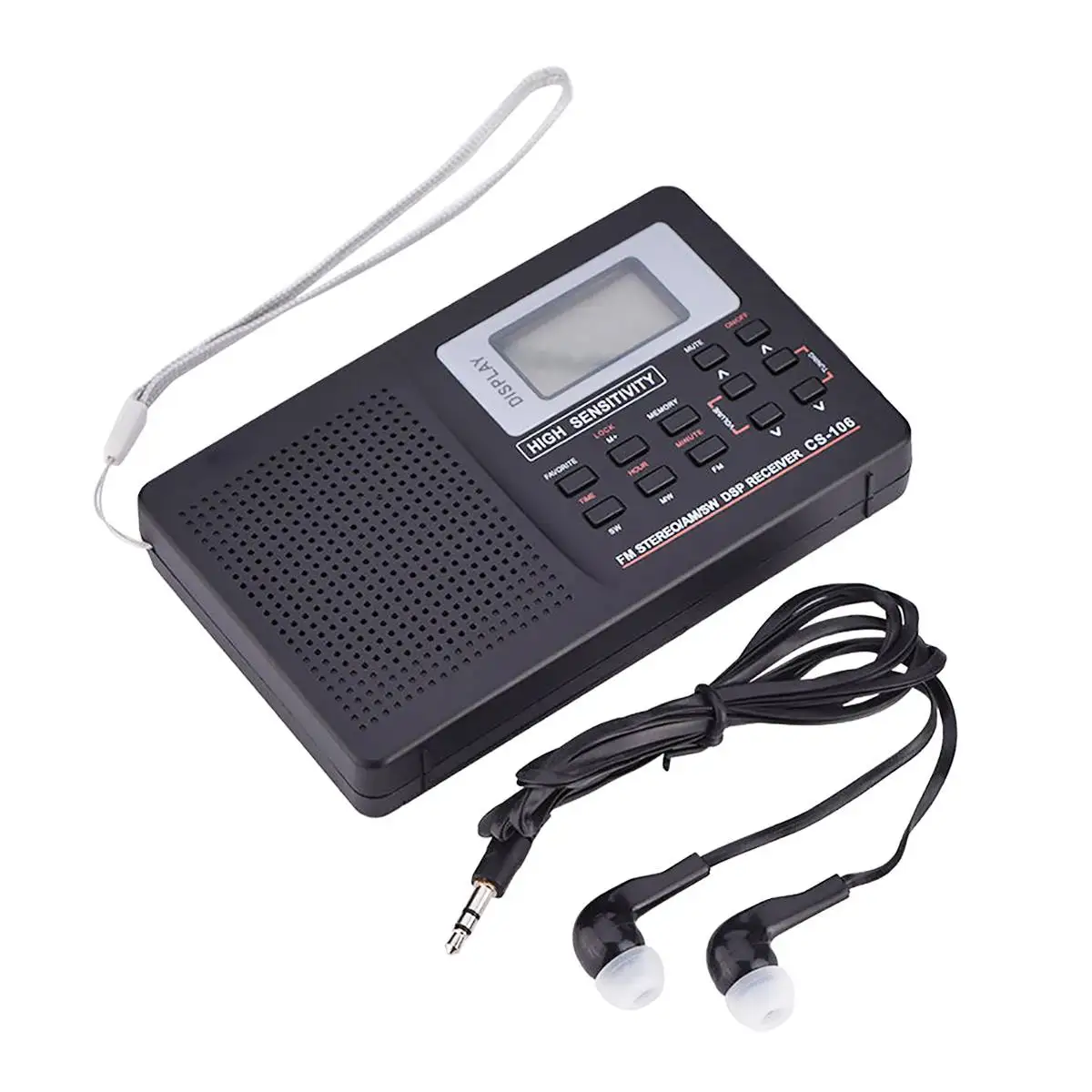 Мини fm-радио Портативный радиоприемник с поддержкой AM/FM/SW/MW/LW полночастотный радиоприемник с поддержкой будильника для пожилых людей