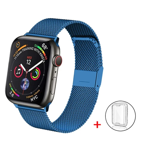 Watchband for Apple Watch 7 6 5 42mm 44mm 38mm 40mm Stainless Steel Bracelet belt band strap for iWatch 3 4 5 6 41 45