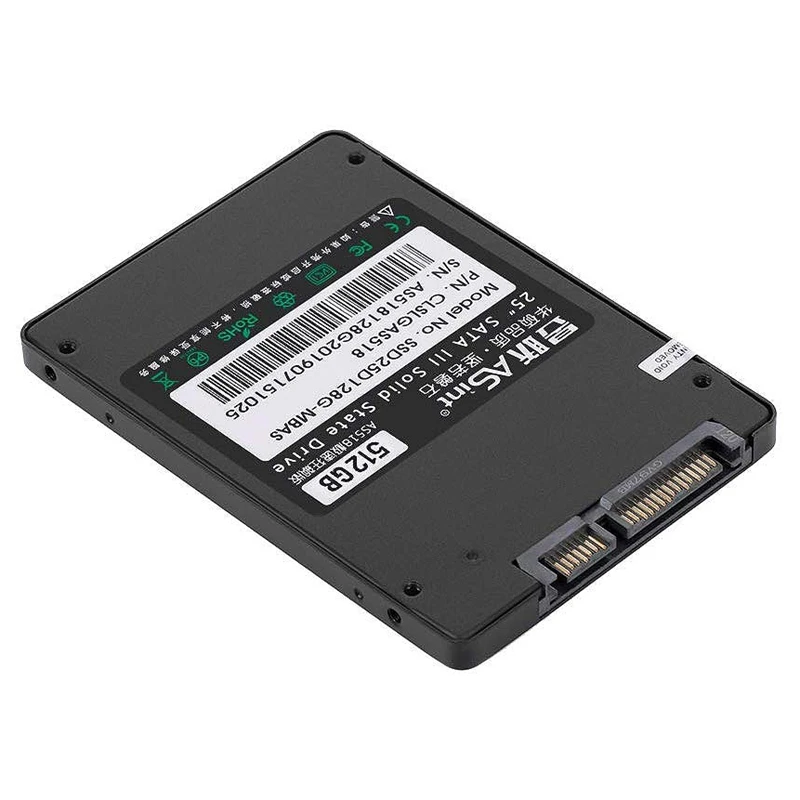 ASint SSD 2,5 дюймов SATA3 SSD 512 ГБ AS518 твердотельный накопитель для настольных ПК 7 мм