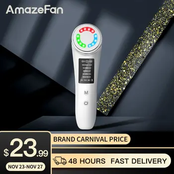 

AmazeFan 5 in 1 RF & EMS Radio Mesotherapy Electroporation Facial Beauty LED Photon Facial Rejuvenation Wrinkle Removal Eye Care