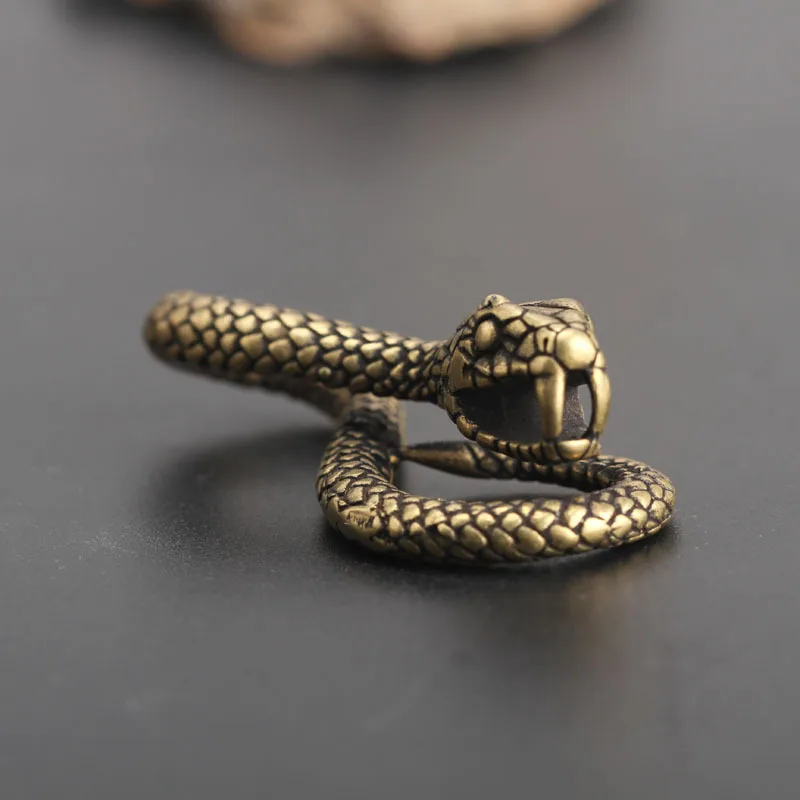 Медь китайский гороскоп, змея настольная предметы интерьера украшения креативный мини статуя животного ремесла Винтаж миниатюрная Статуэтка