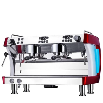 Professional Coffee Machine Double Head Coffee Maker With Double Steam Pipes