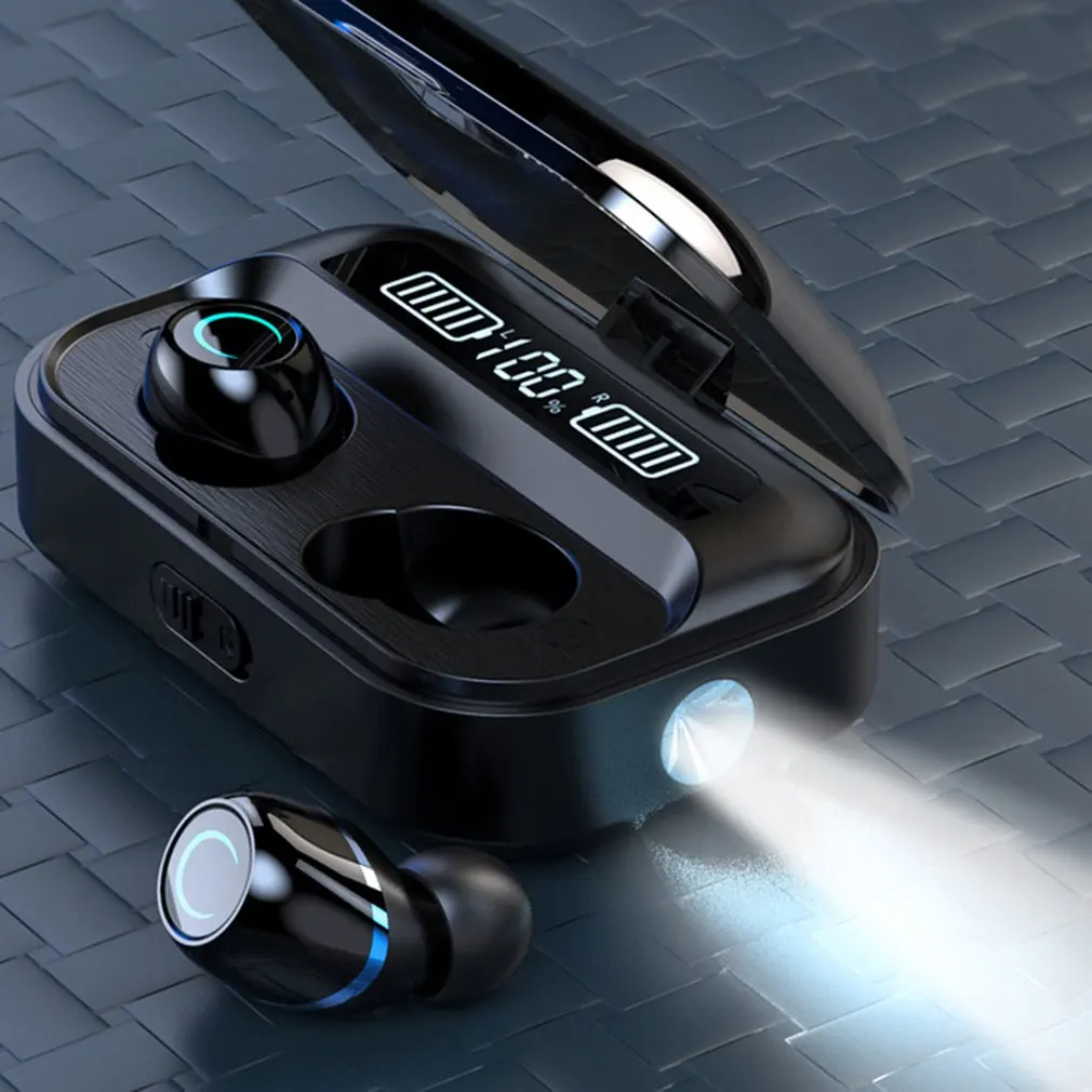 300h Long standby Bluetooth G05 5 1 TWS Earphone USB Wireless Earbuds noise reduction key Control Prevent accidental touch
