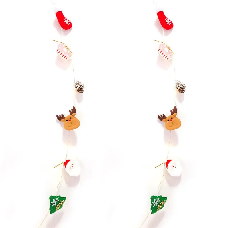 

6.6ft Christmas Mix String Lights for Thanksgiving Garden Christmas Tree Heart Deer For Home Decorations Party