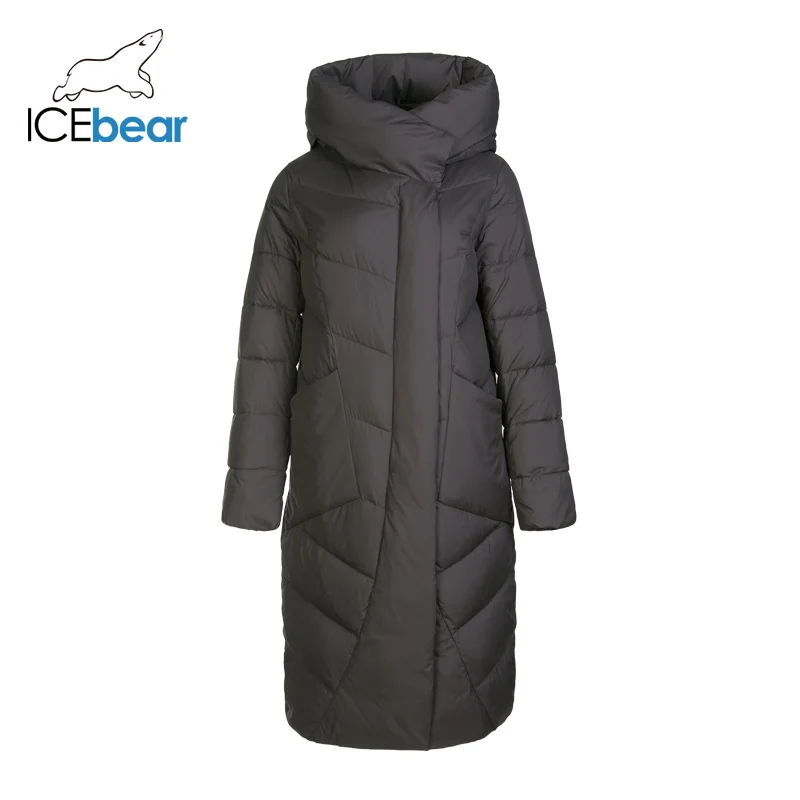 ICEbear Новинка 2019 зимняя Длинная женская хлопковая одежда модная теплая Женская