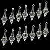 6/12pcs Clear Acrylic Hanging Diamond Beads For wedding chandelier party craft Home DIY Decoration Crystal Pendant 17 x 46mm ► Photo 1/6