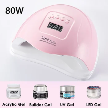 

SUN 5X Plus UV LED Lamp For Nails Dryer 80W 36LEDS Ice Lamp For Manicure Gel Nail Lamp Drying Lamp For Gel Varnish Curing Gel