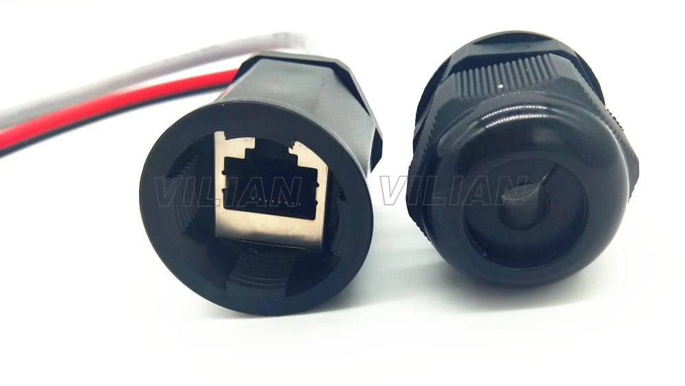 M20 DC Ethernet LAN водонепроницаемый разъем, полевая сборка RJ45 водонепроницаемый разъем, с 20 см DC мощность Штекер кабель