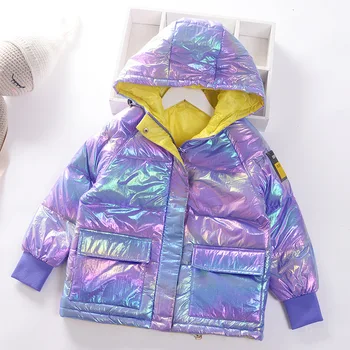 

Candy color teen girls white duck down jacket hooded thermal kids winter snowsuit down coat children's clothes