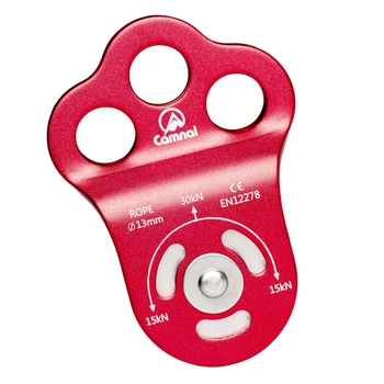 

30KN Triple Attachment Pulley / Hitch Climbing Arborist for 13mm Rope Rigging Aerial Tools Camping Hiking Climbing Accessories