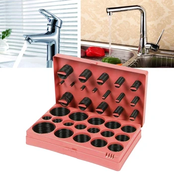 

419Pcs Universal Assortment O-ring Assortment Set with Storage Metric O-Ring Gasket Kit For General Plumbers Mechanics