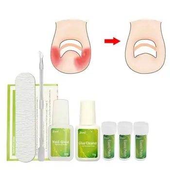 

Ingrown Toenail Correction Orthopedic Supplies Nail Glue Cleaner Nail File 30pcs Elastic Nail Patch Nail Pusher Pedicure Set