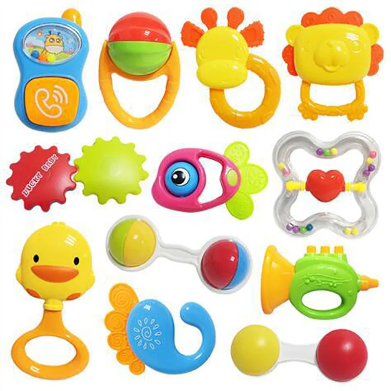 

Infant Baby Rattles Mobiles Teether Toys Infant Music Lovely Hand Shake Bell Ring Bed Crib Newborn Educational Toy #E