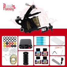 Начальный комплект татуировок машина 4 цвета, набор чернил для татуажа, мини Питание инструменты для татуировок для боди-арта для макияжа в Комплекте Набор татуировок