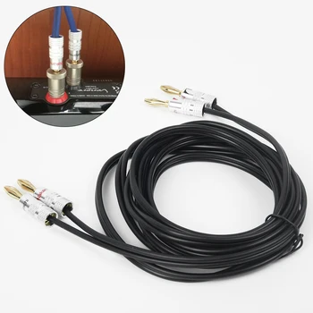 

10ft Audio Speaker Cable Cord Line OFC Wire with Banana Plug Connector 10ft Audio Speaker Cable Cord Line OFC Wire